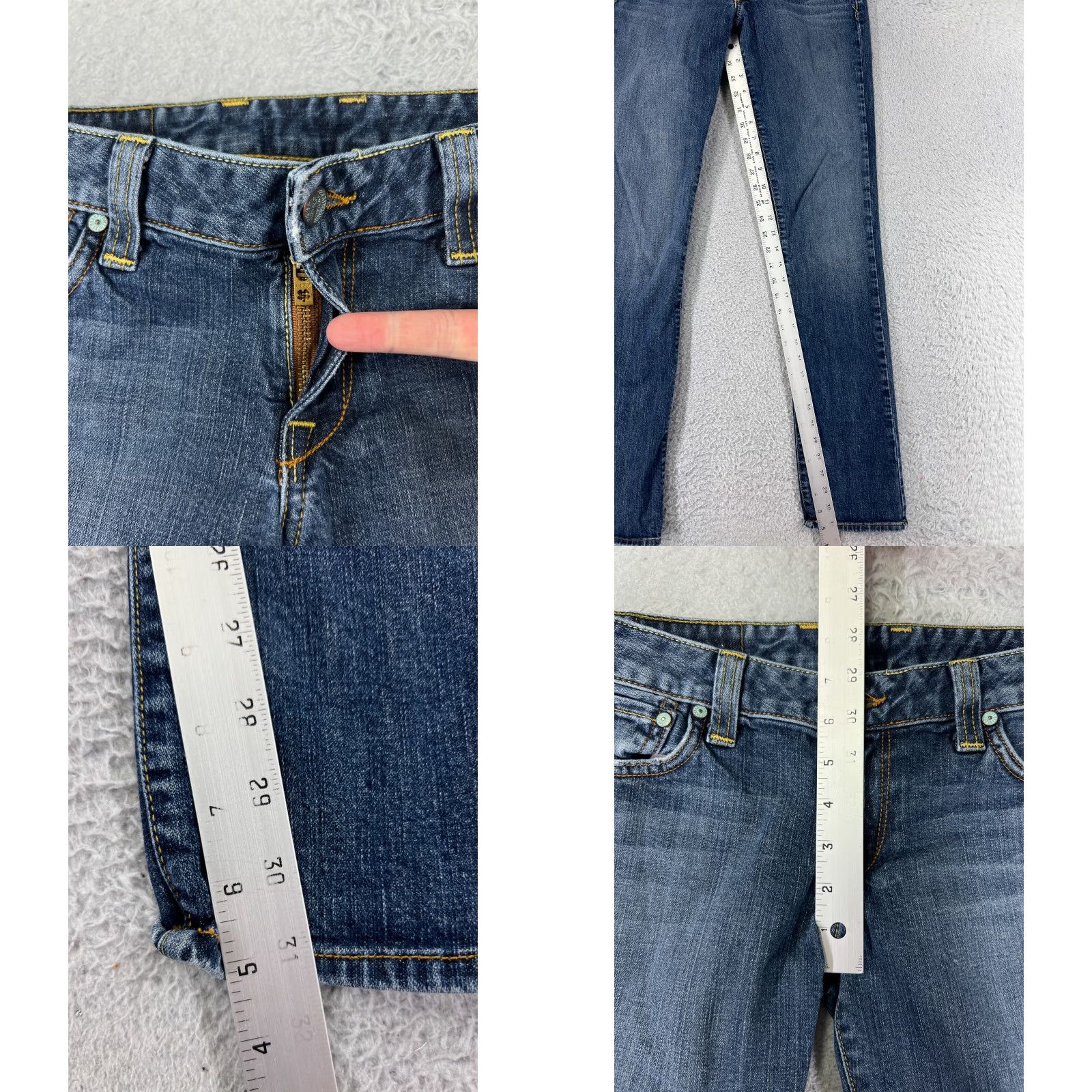 Lucky Brand Lucky Brand Women's Skinny Jeans 2 Blue Denim Low Rise Cotton Blend USA Fall Spring Summer Winter Size 26" / US 2 / IT 38 - 8 Thumbnail