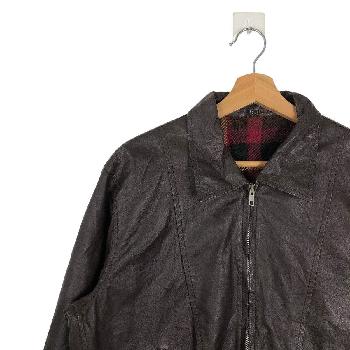 Japanese Brand 🔥VINTAGE LEATHER JACKET JAPAN BLANKET ISSEY MIYAKE Size US L / EU 52-54 / 3 - 6 Thumbnail