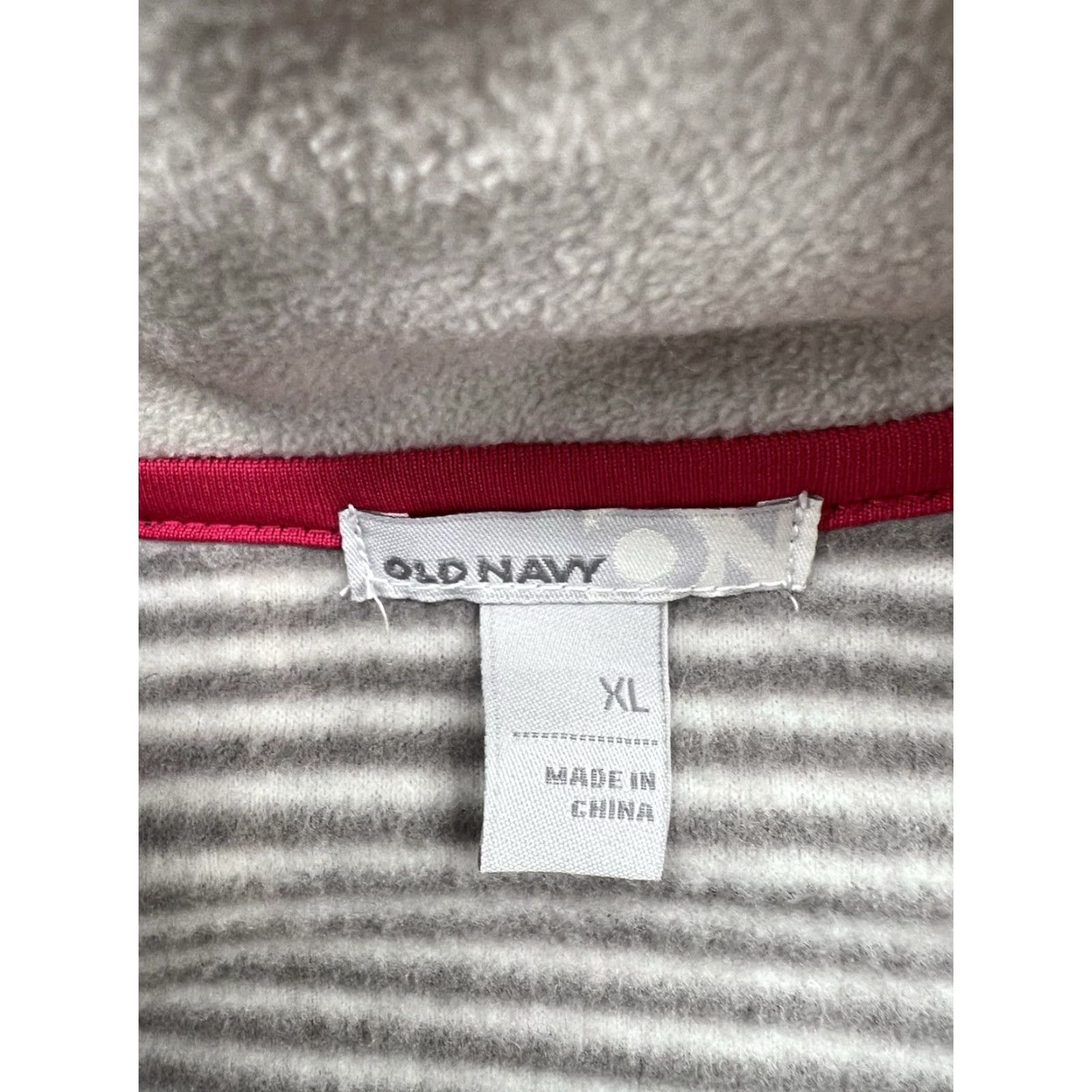 Old Navy Old Navy Jacket Women's Full Zip Fleece Solid Gray Navy XL Regular Size Car Code: City Classic Outdoor Size XL / US 12-14 / IT 48-50 - 5 Thumbnail