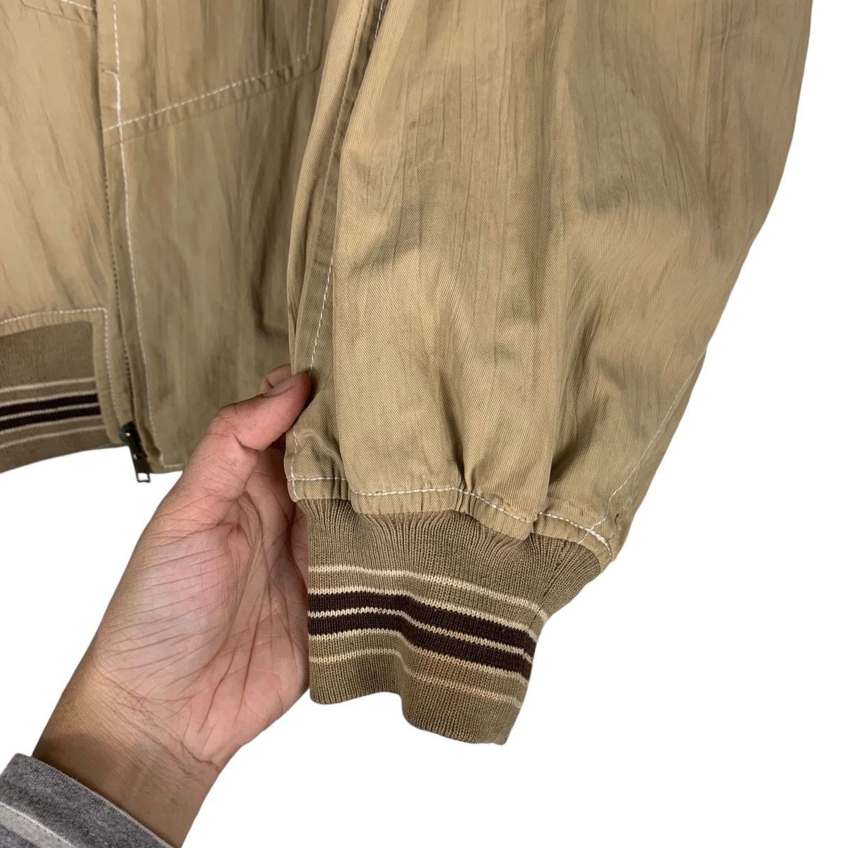 Japanese Brand SCOOP COLLECTION Brown Bomber Jacket #1318-C59 Size US M / EU 48-50 / 2 - 13 Thumbnail