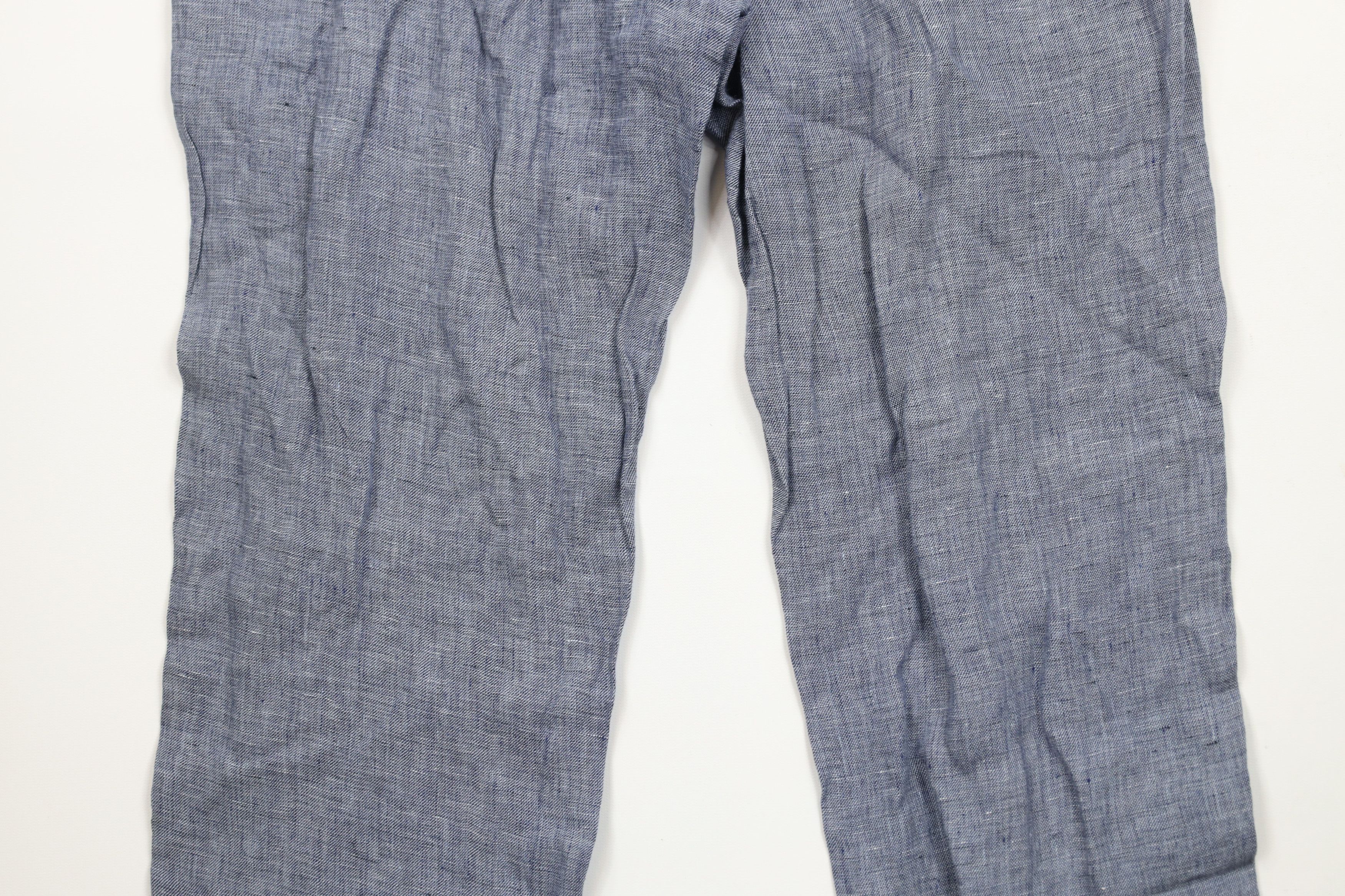Vintage Vintage Streetwear Irish Linen Chambray Chino Pants Blue Size US 34 / EU 50 - 11 Thumbnail