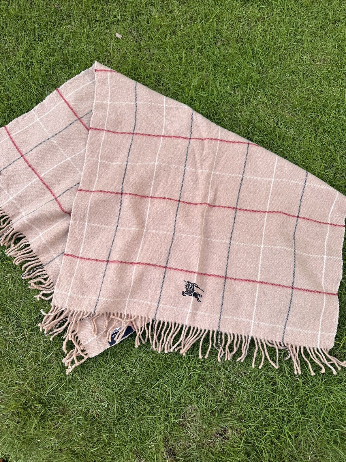 Burberry × Vintage BURBERRY VINTAGE BIG LOGO LUXURY SCARF Size ONE SIZE - 6 Thumbnail