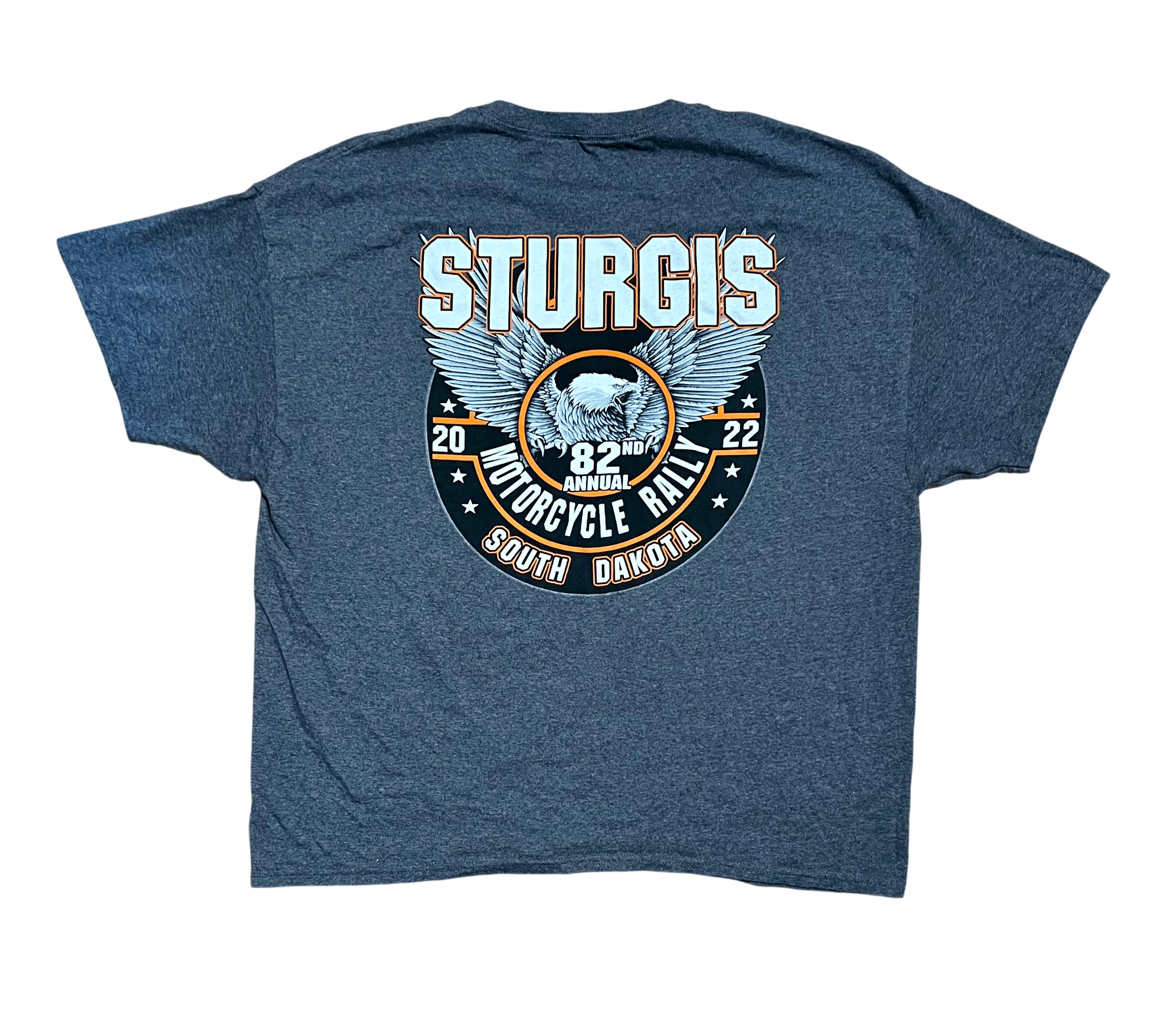 Hanes Sturgis Motorcycle Rally '22 South Dakota Graphic T-Shirt Size US XXL / EU 58 / 5 - 1 Thumbnail