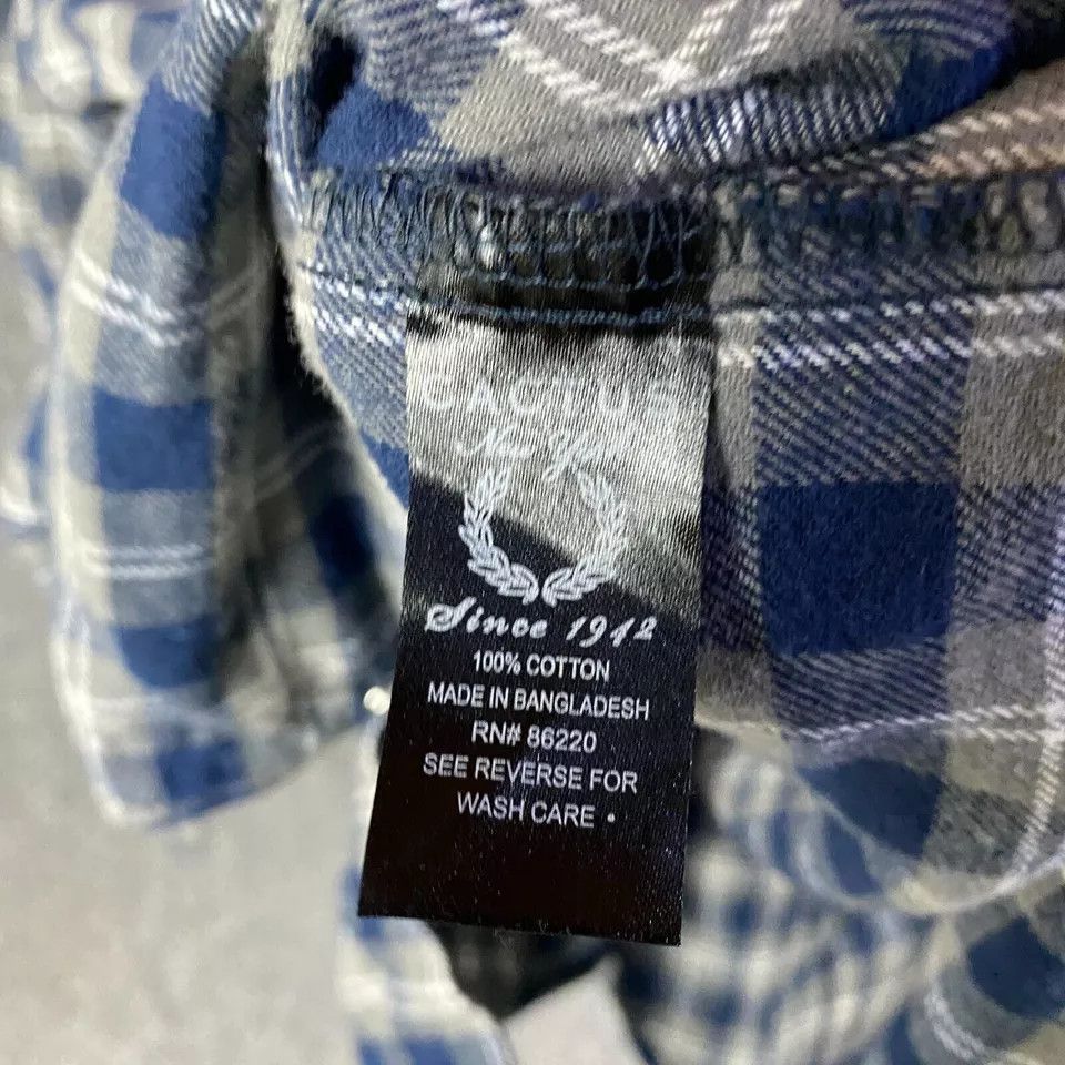Other Cactus Flannel Men's Medium Pearl Snap Plaid Cotton Adults M Size US M / EU 48-50 / 2 - 7 Thumbnail