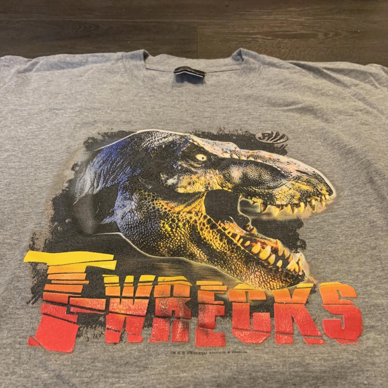 Designer Vintage Jurassic Park T Wrecks T Shirt 90s Medium Size US M / EU 48-50 / 2 - 3 Thumbnail