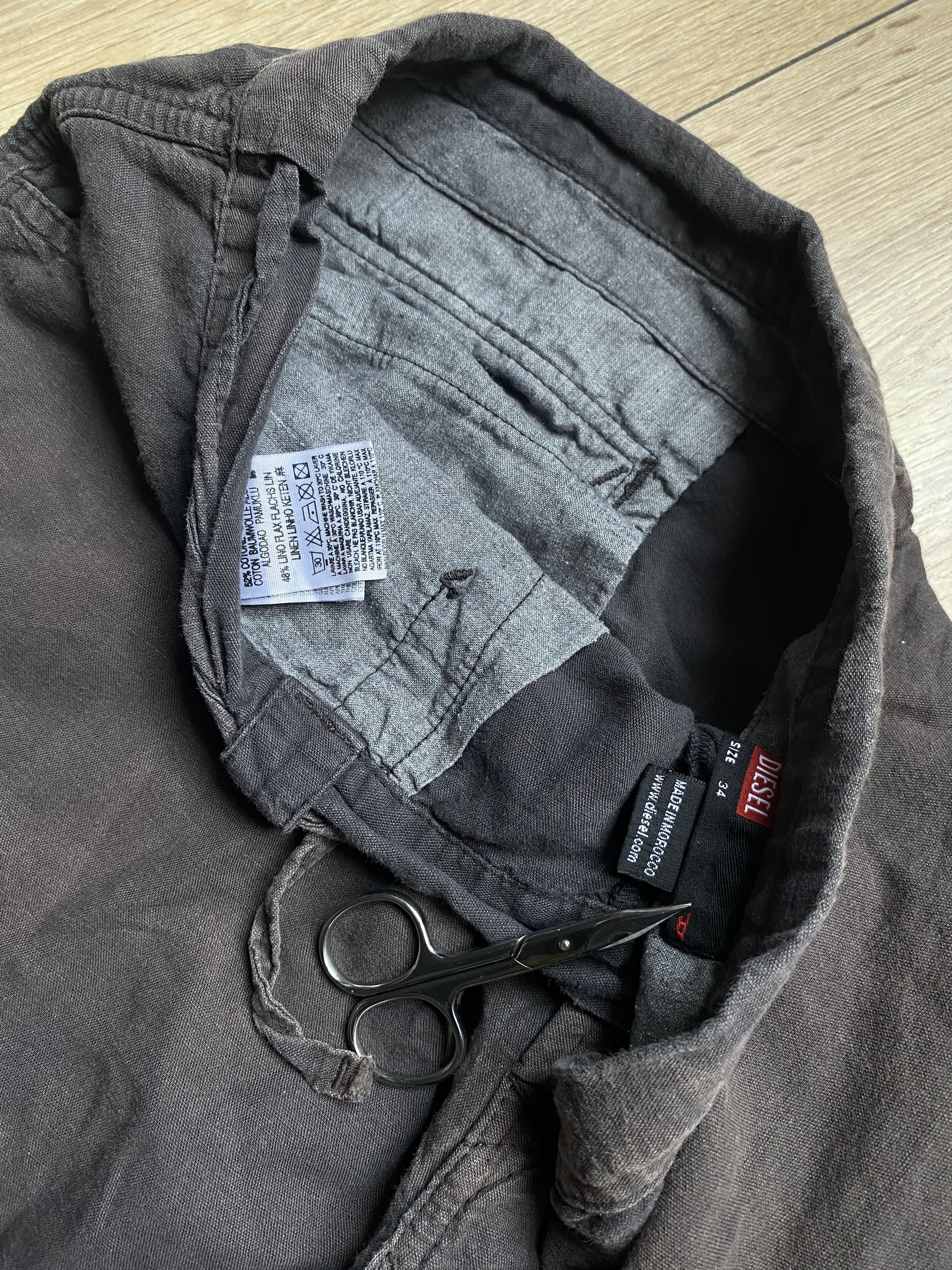 Diesel Diesel Brown Cotton Pants Size 34 Faded Vintage Y2K Wide Fit Size US 34 / EU 50 - 7 Thumbnail