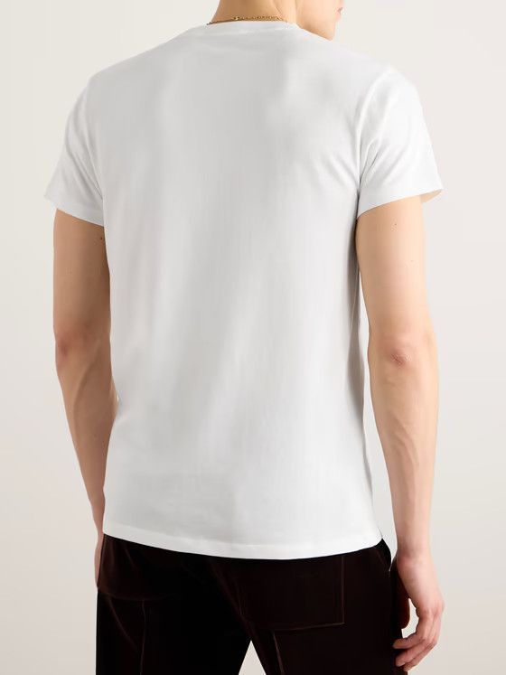 Tom Ford o1w1db10125 TFJ827 Short Sleeve T-Shirt in White Size US XXL / EU 58 / 5 - 3 Thumbnail