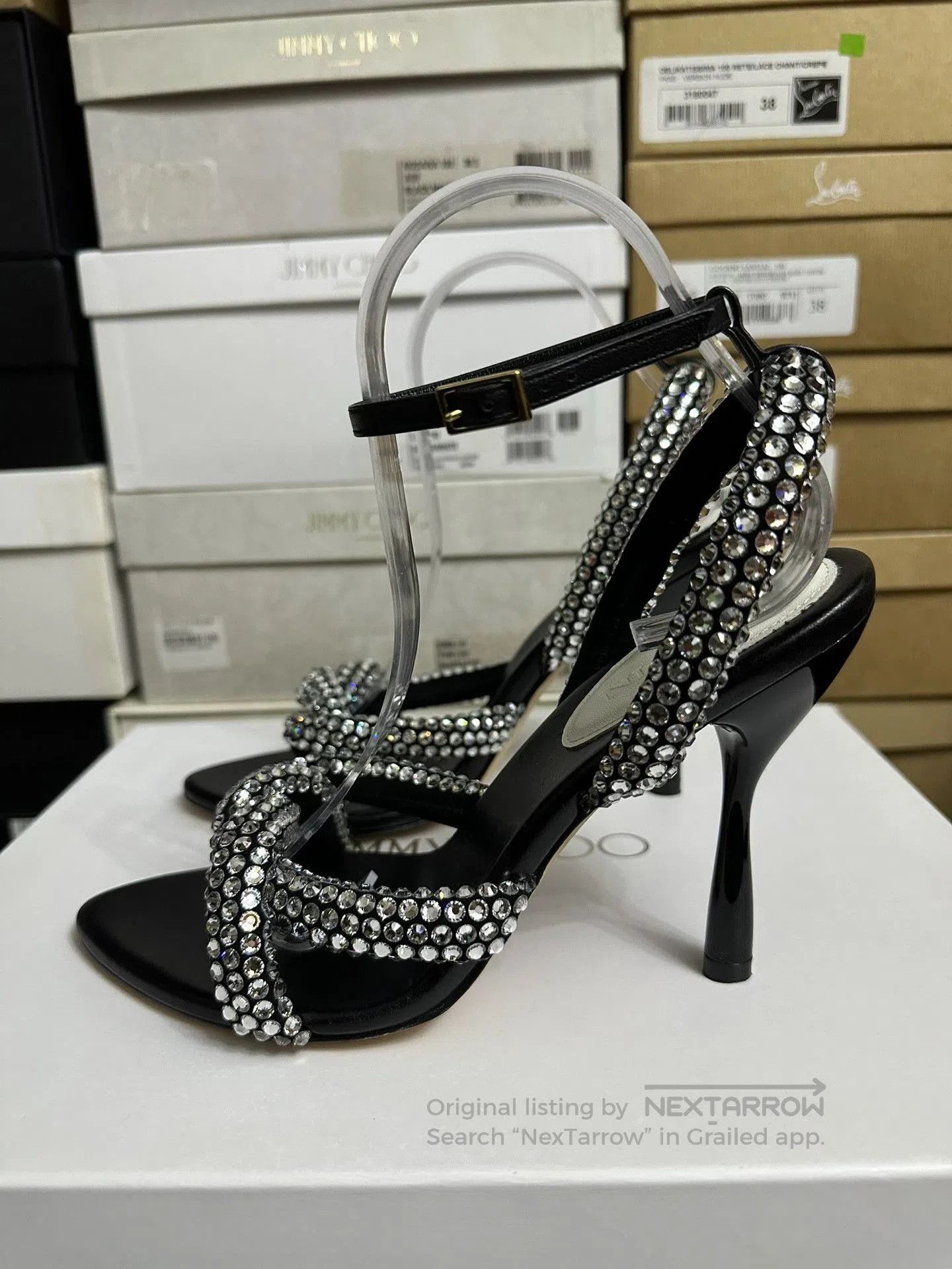 Lanvin LANVIN Crystal High Heels. Size US 8 / IT 38 - 4 Thumbnail