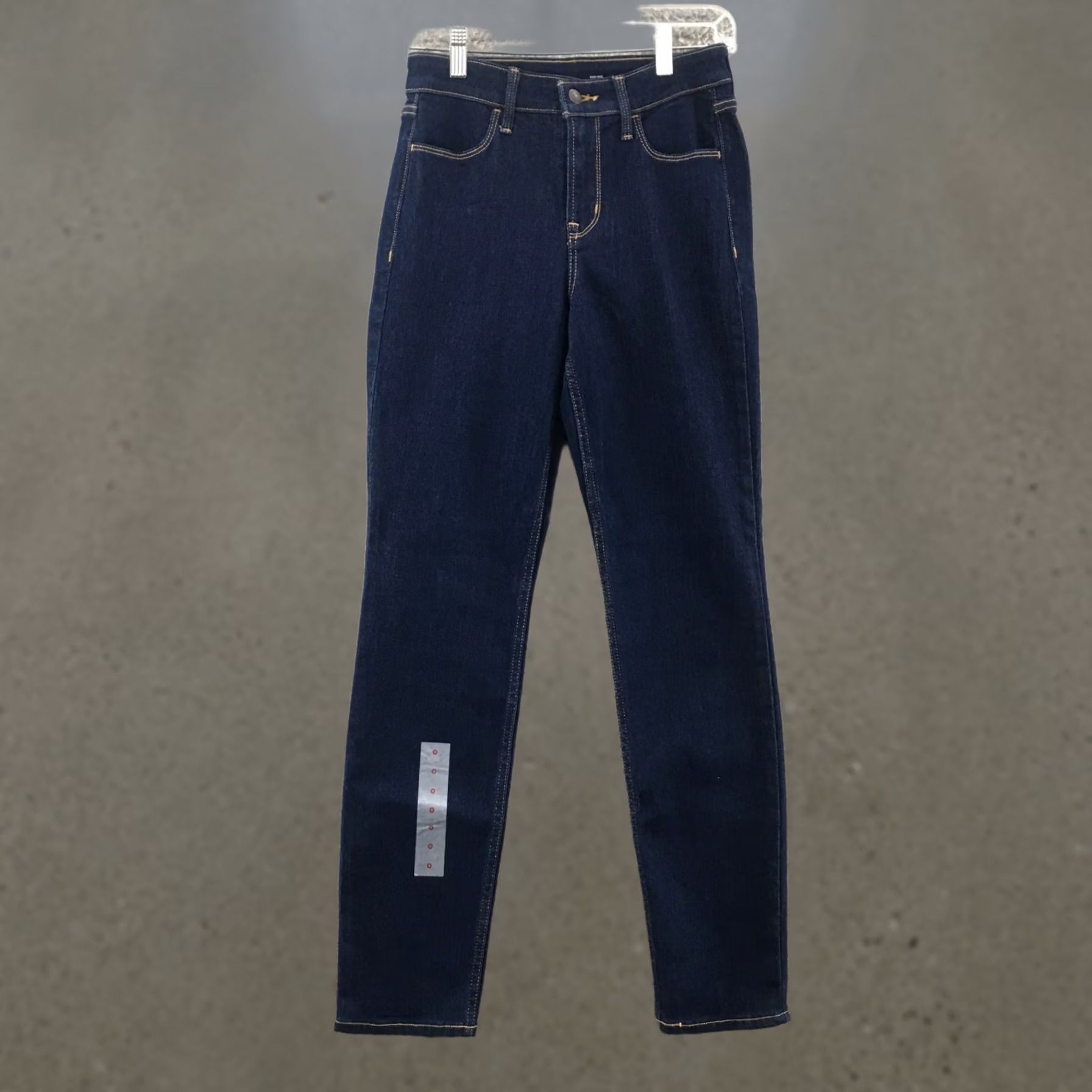 Old Navy Old Navy Jeans Womens 0 Hi-Rise Straight Blue Denim Cotton Blend Zip Fly Button Jeans Size 25" / US 0 / IT 36 - 1 Thumbnail