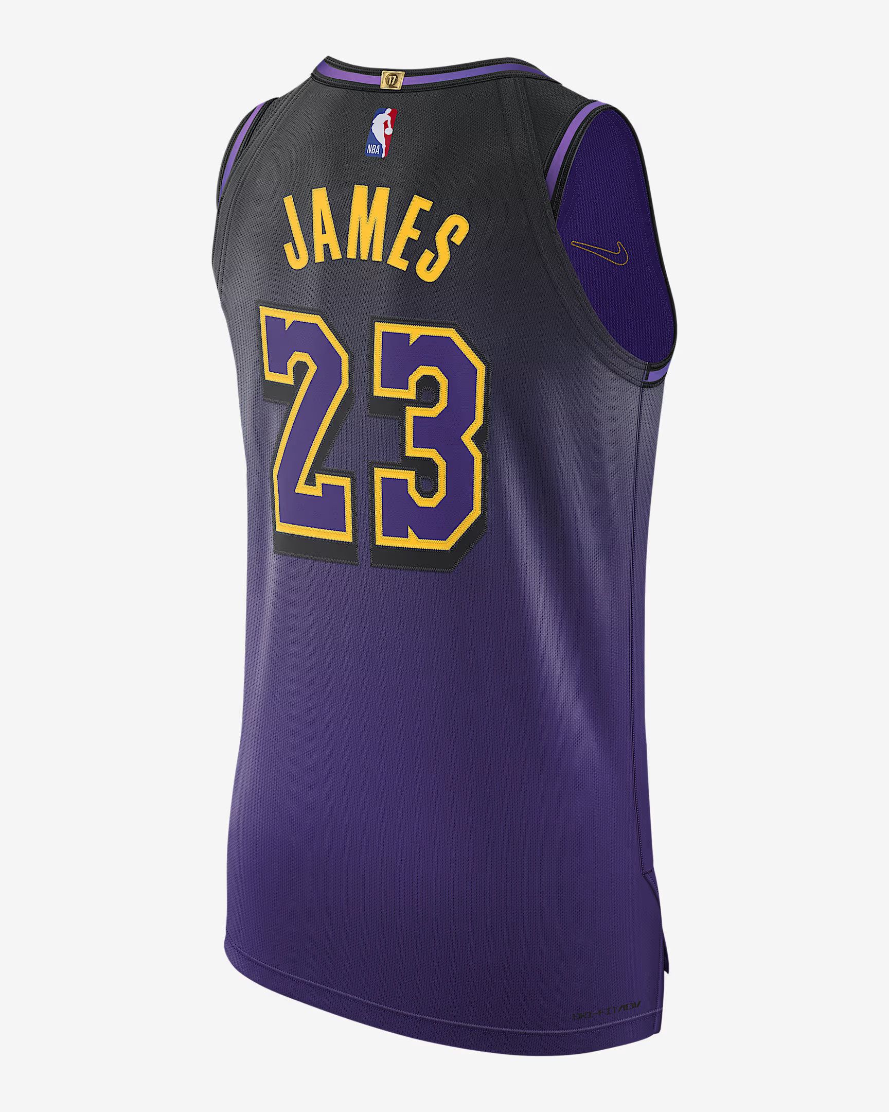 Nike LeBron James Los Angeles Lakers 2024/25 City Edition Size US XXL / EU 58 / 5 - 2 Thumbnail