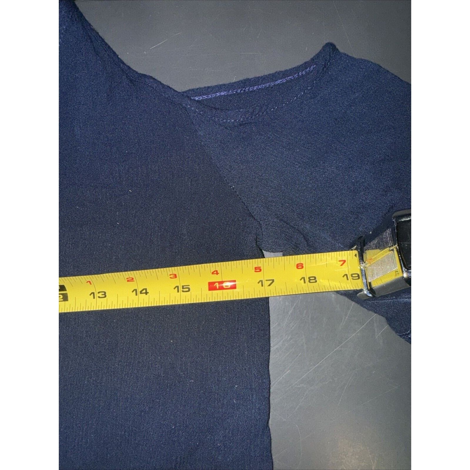 Other Agaci Womens Large Blouse Shirt Top Blue Cold Shoulder Pullo Size L / US 10 / IT 46 - 16 Thumbnail