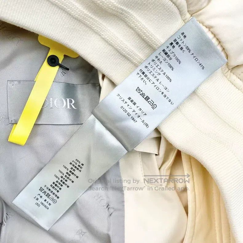 Dior Dior 24sslogo slogan bomber jacket Size US L / EU 52-54 / 3 - 6 Thumbnail