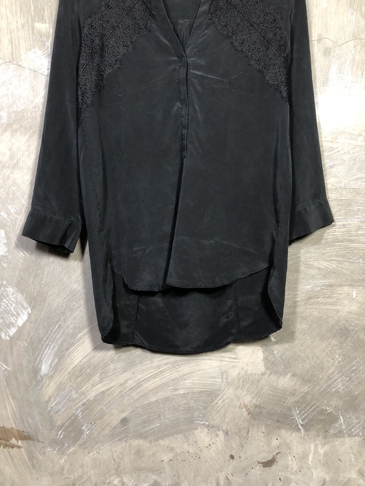 Designer × Sandro × Vintage Sandro Tops Blouse With Mesh Size XS / US 0-2 / IT 36-38 - 3 Thumbnail