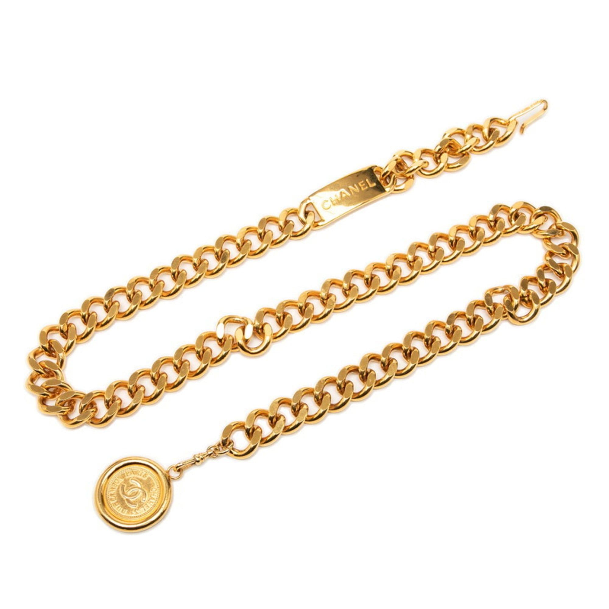Chanel Chanel Coco Mark 31 RUE CAMBON PARIS Chain Belt, Gold Plated, Women's, CHANEL Size ONE SIZE - 1 Thumbnail
