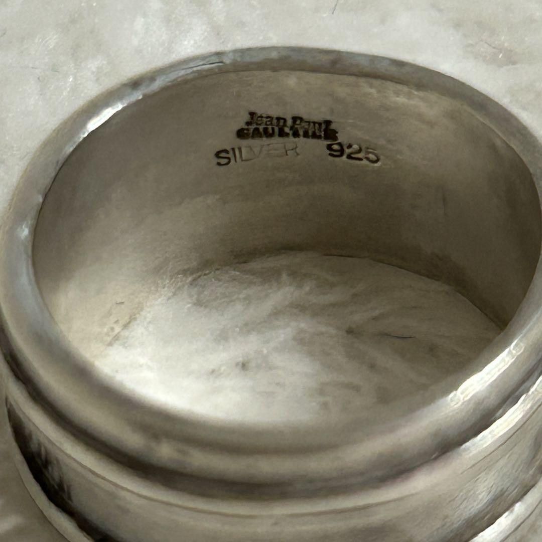 Jean Paul Gaultier Archive .925 Silver Logo Ring Size ONE SIZE - 4 Thumbnail