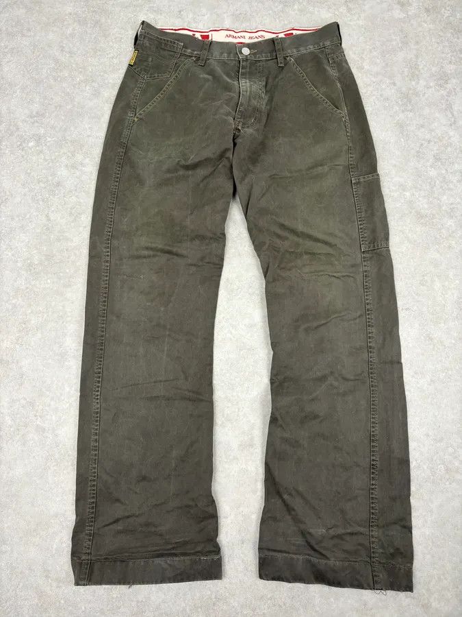 Armani 2000s Armani Olive Light Cozy Pants Size US 32 / EU 48 - 1 Thumbnail