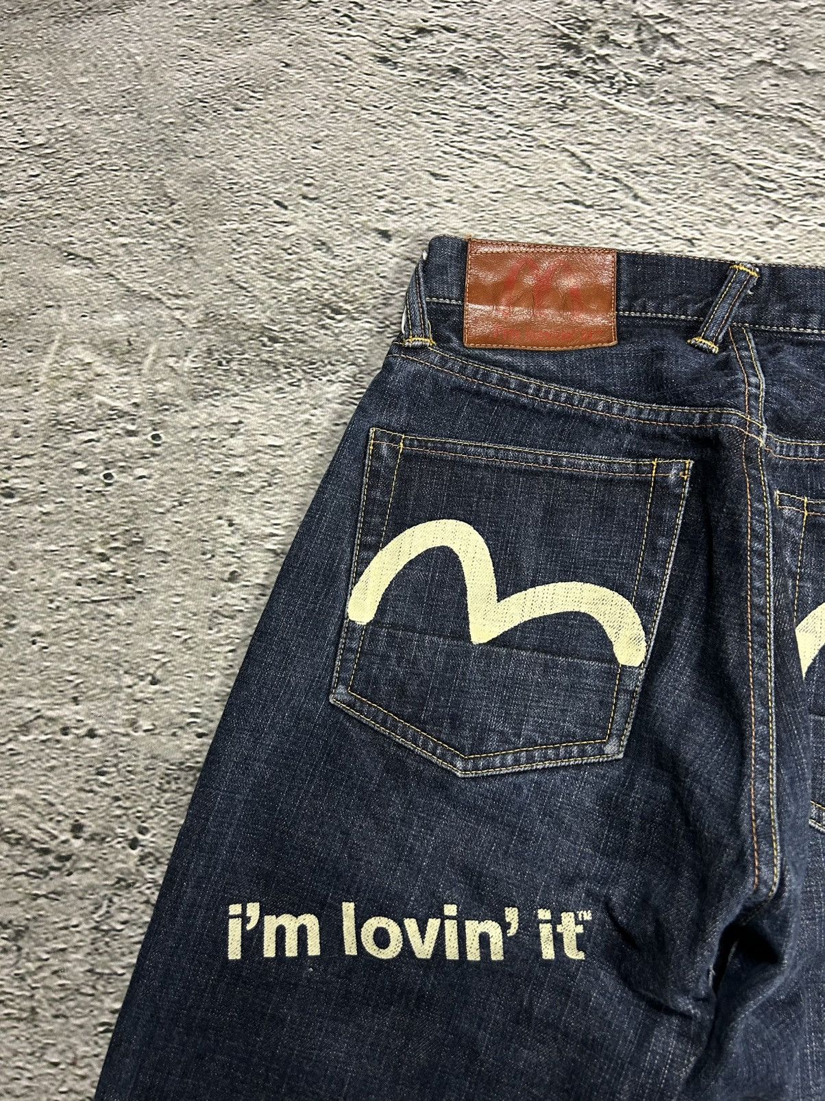 Evisu × Japanese Brand × Vintage Evisu x McDonalds Denim Jeans I'm