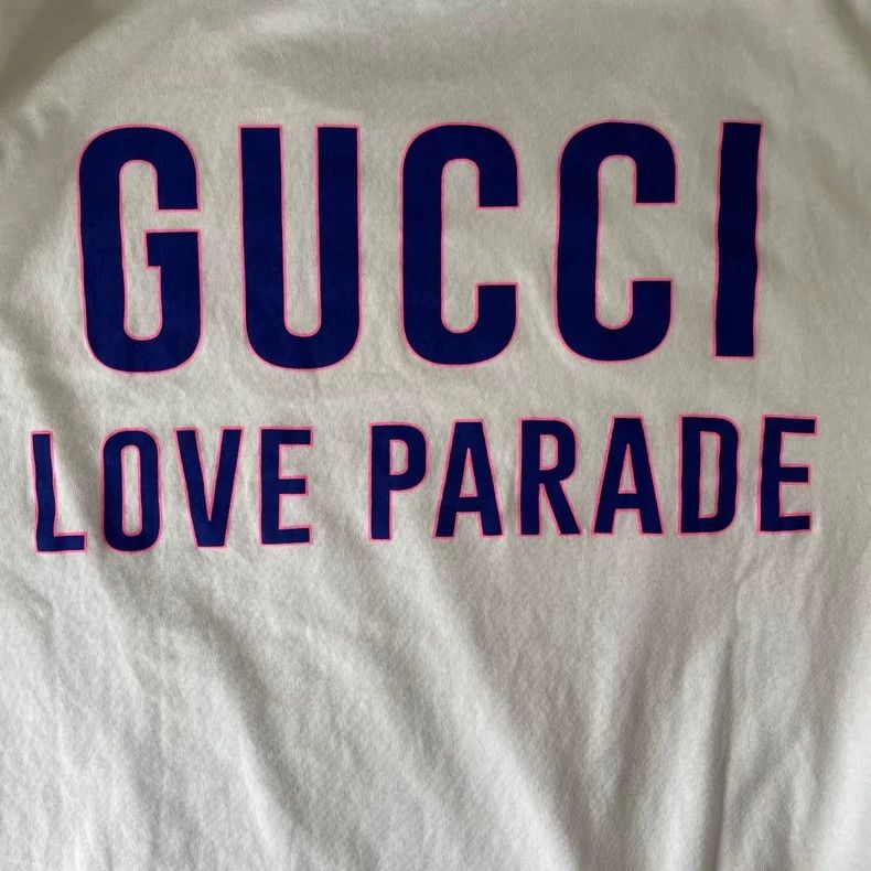 Gucci Gucci Love Parade Series Logo Printed Short-sleeved T-shirt Size US XS / EU 42 / 0 - 3 Thumbnail
