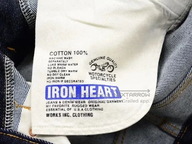 Iron Heart Iron Heart Straight-leg red-eared cycling jeans Size US 30 / EU 46 - 6 Thumbnail