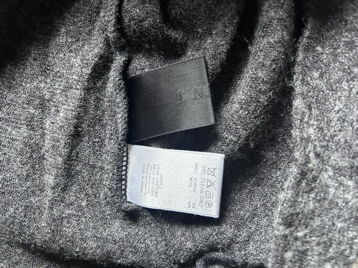 Juun.J grey asymmetric wool sweater knit NEW margiela rick owens 48 Size US M / EU 48-50 / 2 - 7 Thumbnail