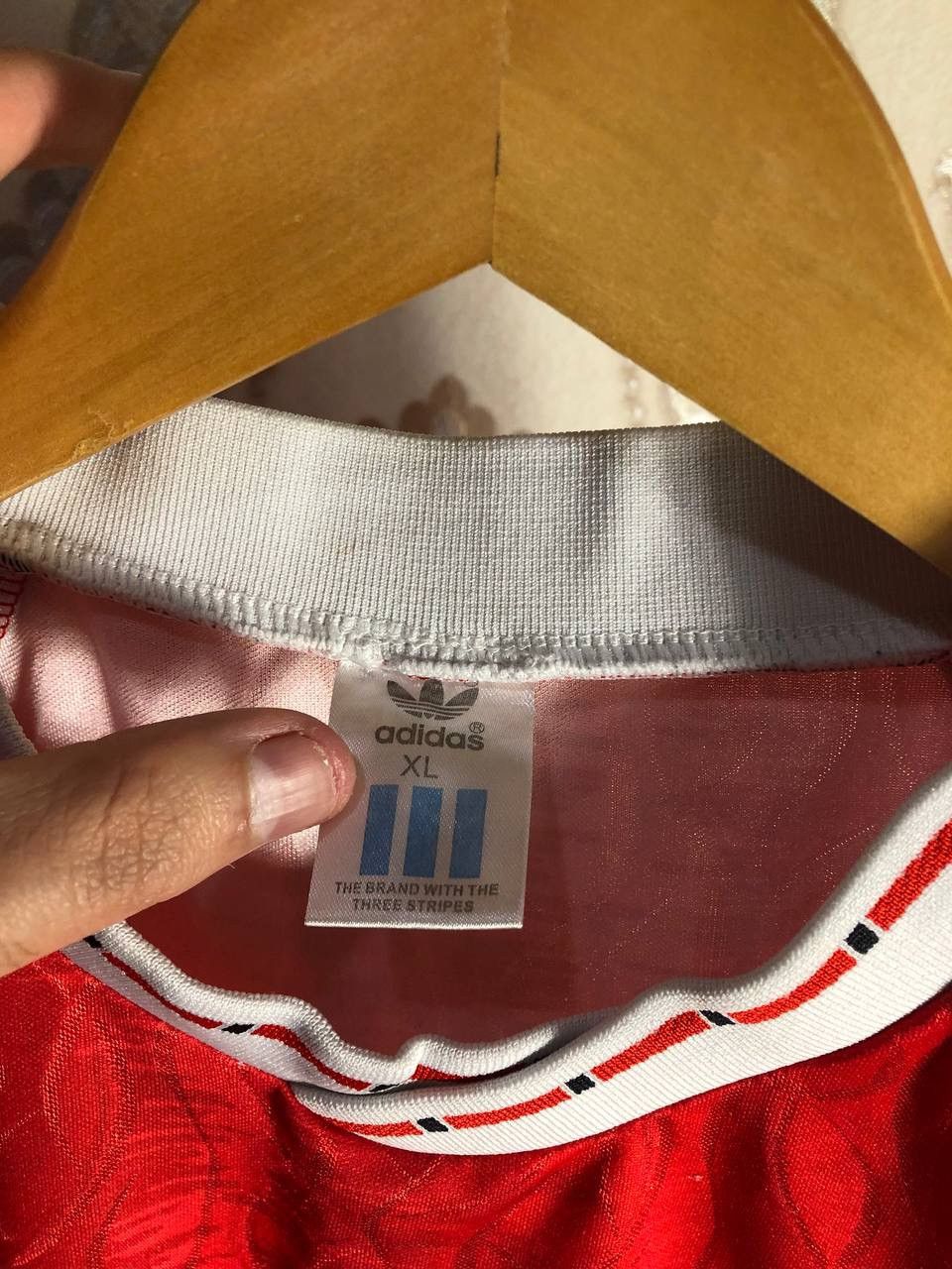 Adidas × Vintage VERY RARE ADIDAS FC MANCHESTER UNITED ENGLAND SOCCER JERSEY Size US XL / EU 56 / 4 - 7 Thumbnail