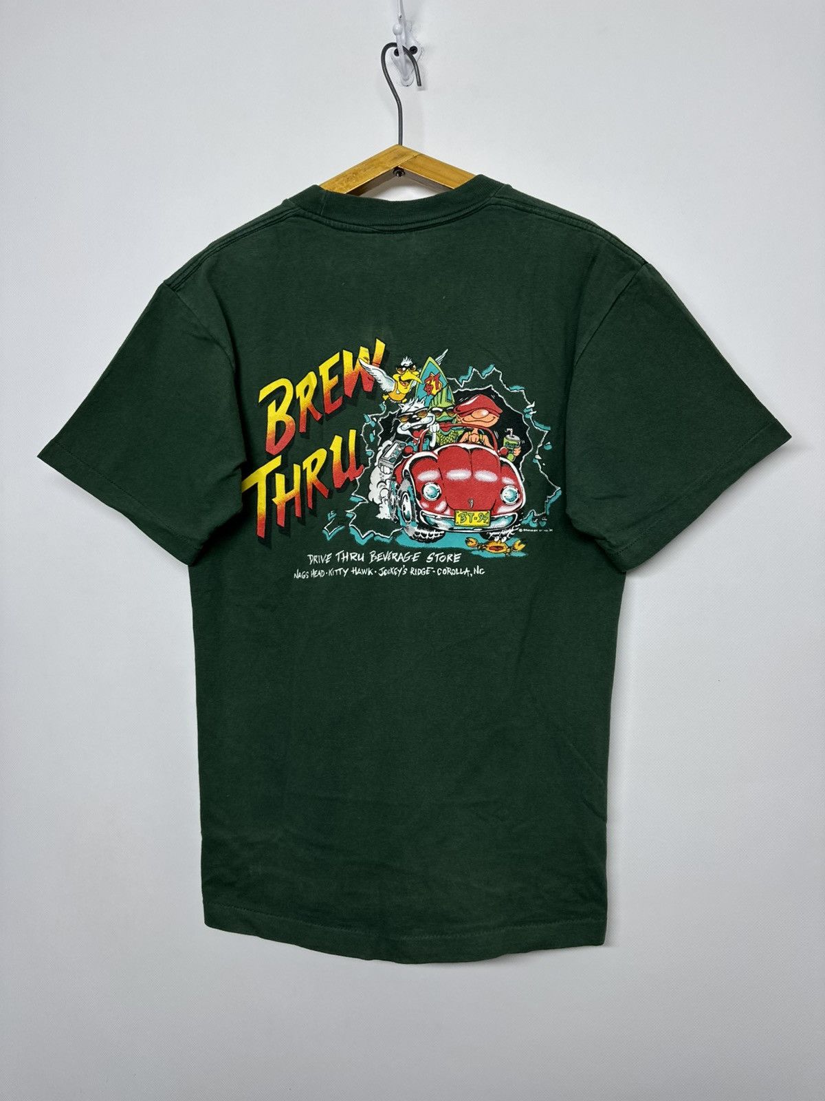 Anvil Vintage Y2k Brew Thru Big Logo Print 00’s Size US M / EU 48-50 / 2 - 10 Thumbnail