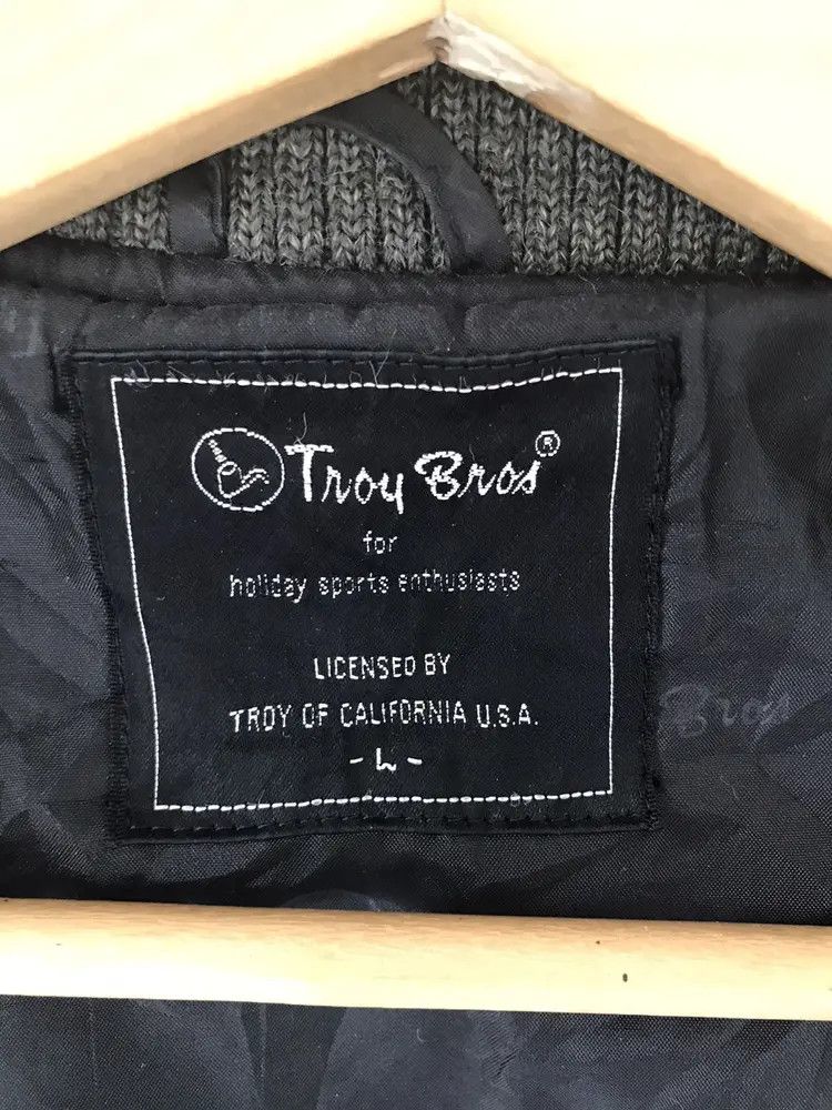 Vintage Troy Bros Distressed Varsity Jackets