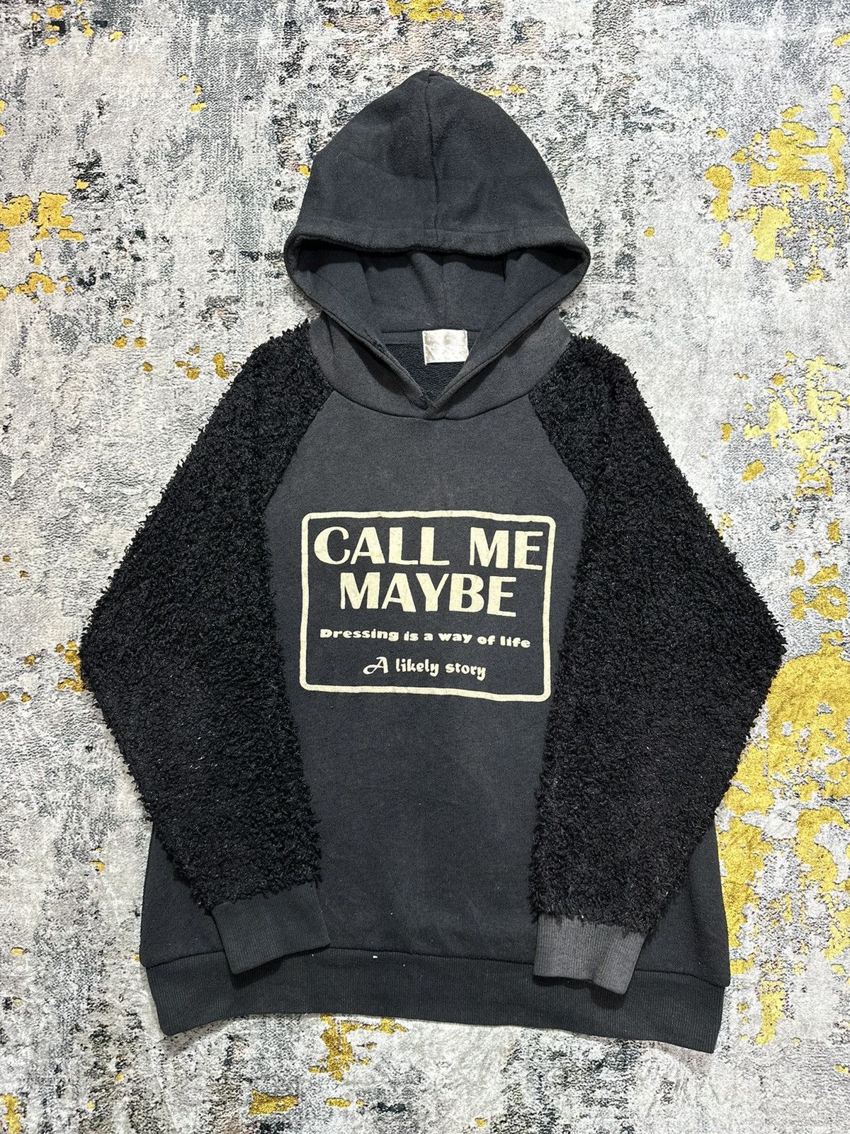 Faded Glory SICK FADED MOHAIR HOODIE CALL ME MAYBE VUJADE PUNK STYLE Size US M / EU 48-50 / 2 - 1 Thumbnail