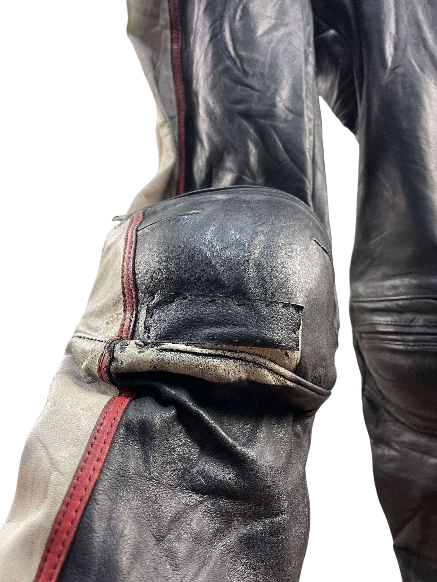 Genuine Leather Vintage Top Rider by Nagato Rider Racing Suit Jacket Size US 30 / EU 46 - 14 Thumbnail