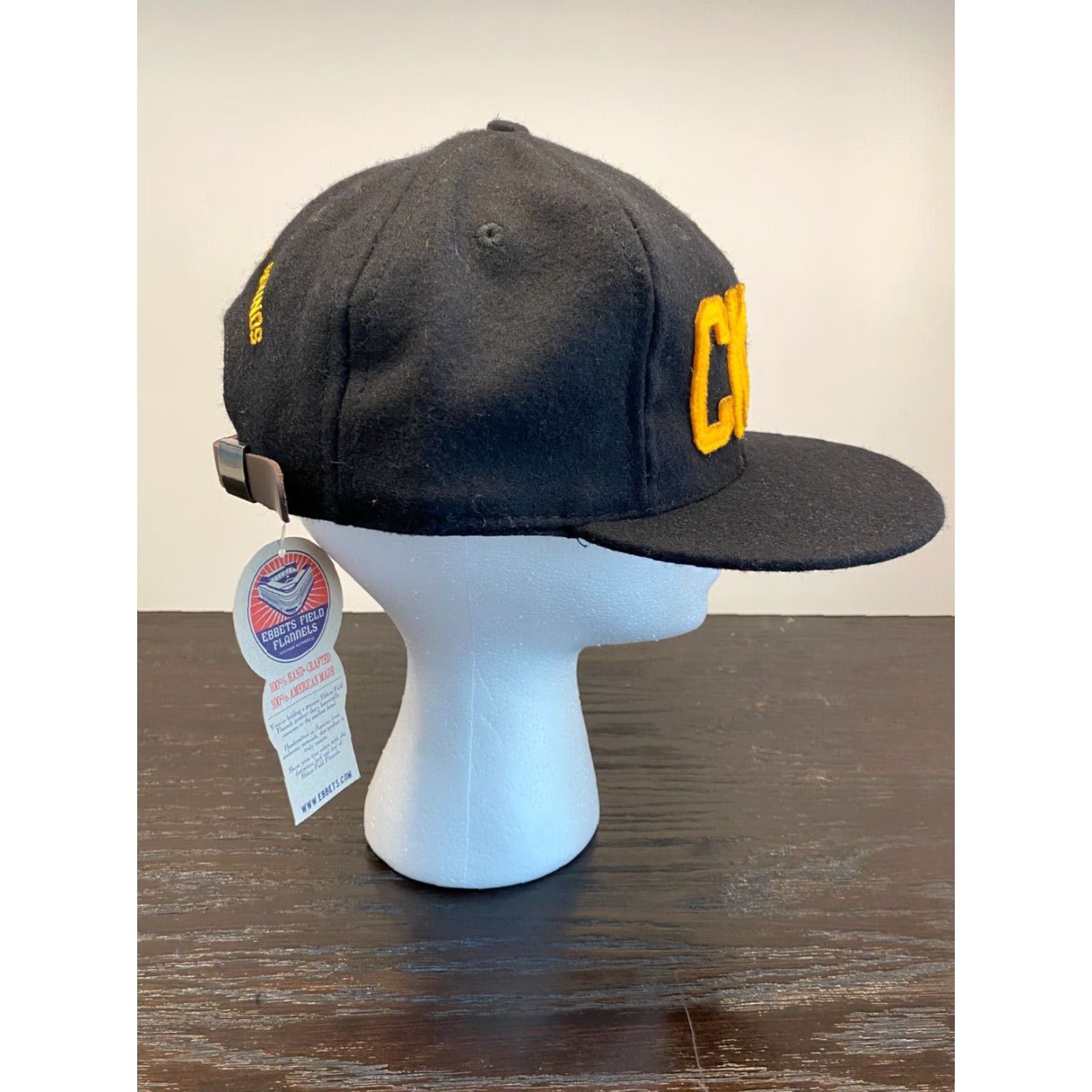 Ebbets Field Flannels Ebbets Field Flannels Men Black Wool Cap / BaseBall Cap One Size Adjustable Courage Knows No Bounds USA Size ONE SIZE - 2 Thumbnail