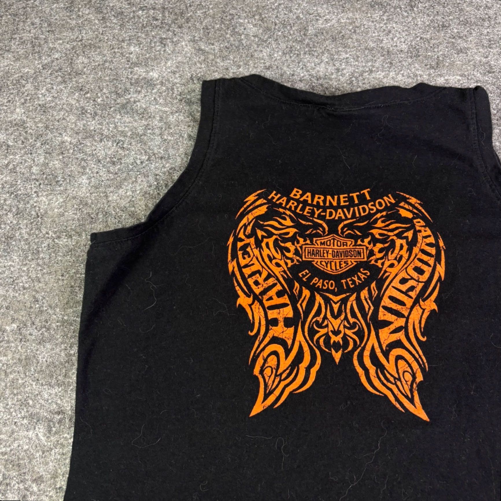 Harley Davidson Harley-Davidson Tank Top Womens L Black V-Neck Rock Western California 2017 Size L / US 10 / IT 46 - 7 Thumbnail
