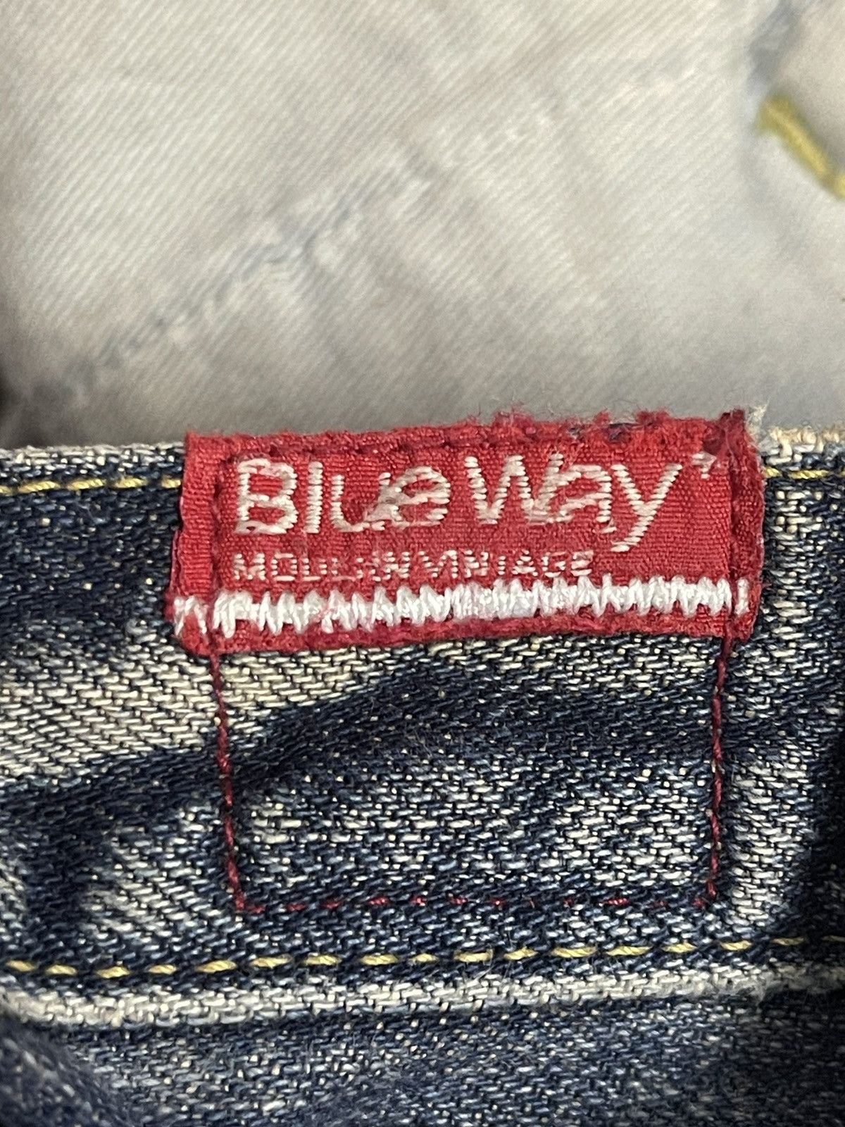 Blue Blue Japan Vintage Japanese Blue Way Bleached Distressed Baggy Jeans Size US 32 / EU 48 - 9 Thumbnail