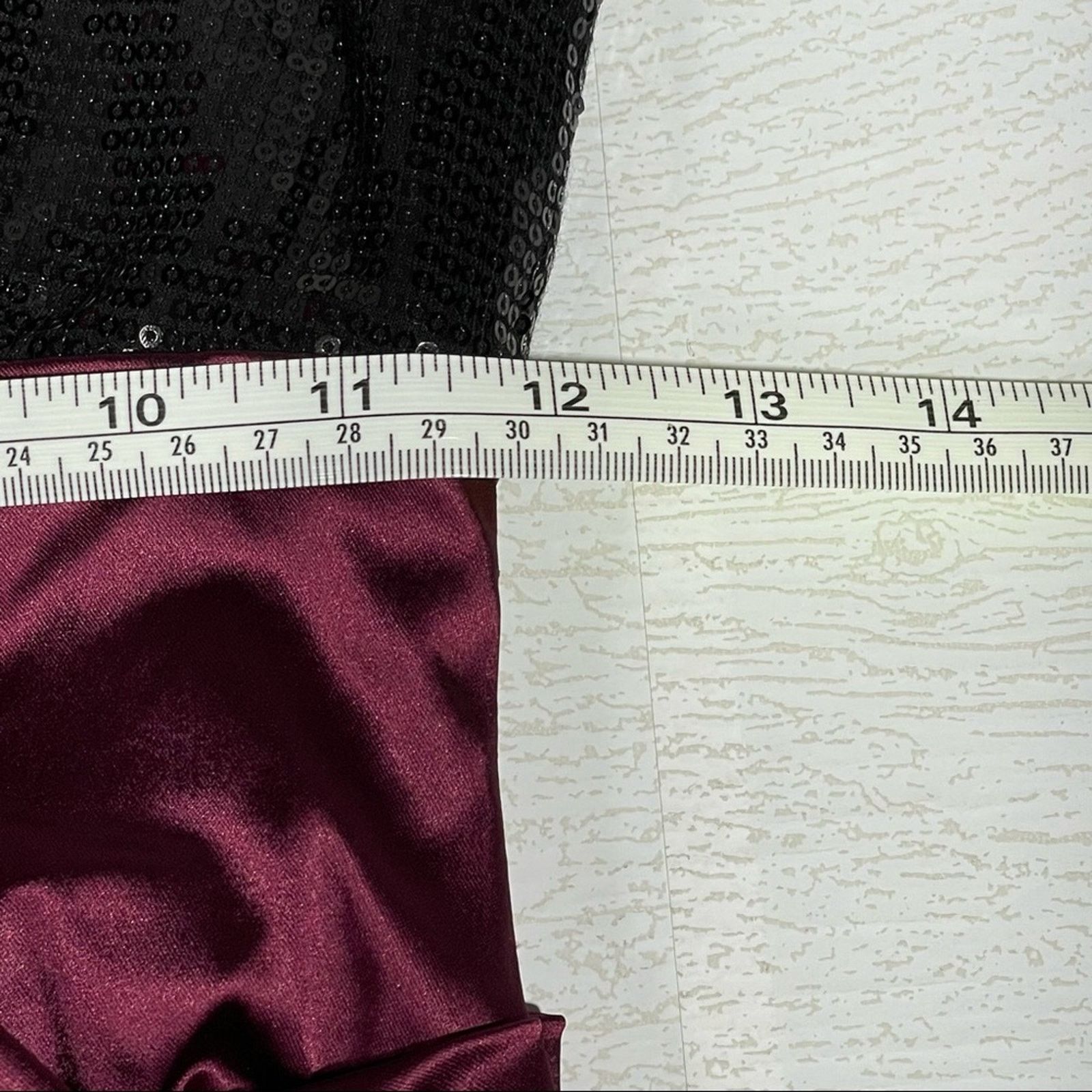 Nicole Miller NICOLE MILLER Strapless Formal Dress Burgundy and Black Sz 2 Size XS / US 0-2 / IT 36-38 - 7 Thumbnail
