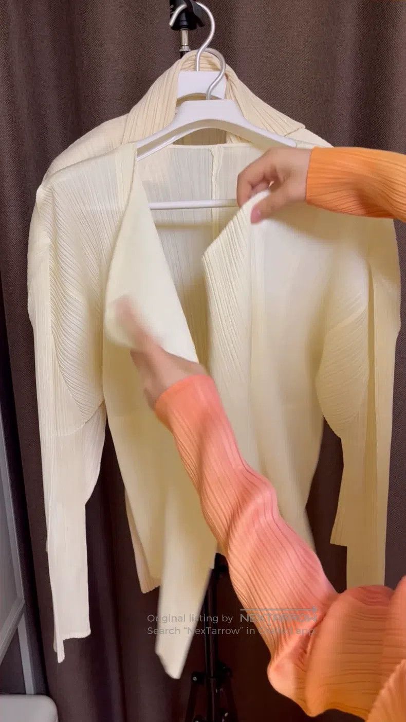 Issey Miyake Issey Miyake Square Shoulder Cardigan Coat Size XL / US 12-14 / IT 48-50 - 1 Thumbnail