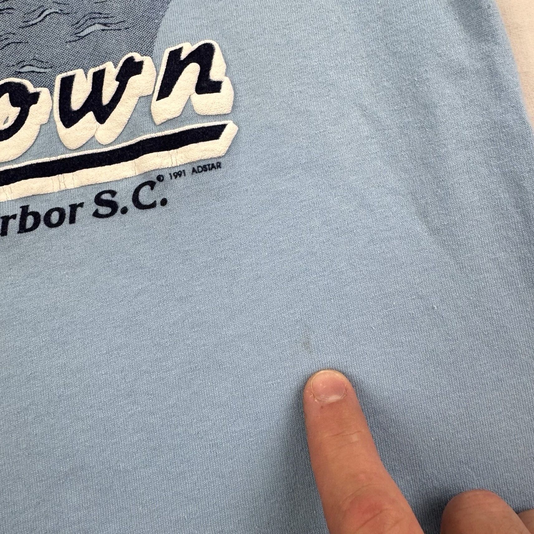 Vintage VINTAGE USS Yorktown T Shirt Adult Large Blue Charleston Harbor US Navy 90s USA Size US L / EU 52-54 / 3 - 4 Thumbnail