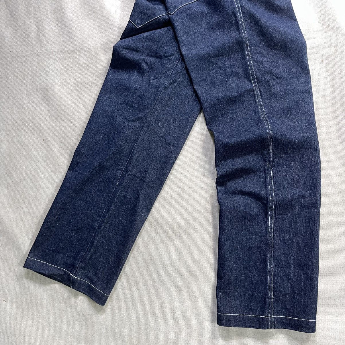 Designer Casper John Drop Crotch Pocket Cinch Back Denime Jeans Size US 32 / EU 48 - 9 Thumbnail