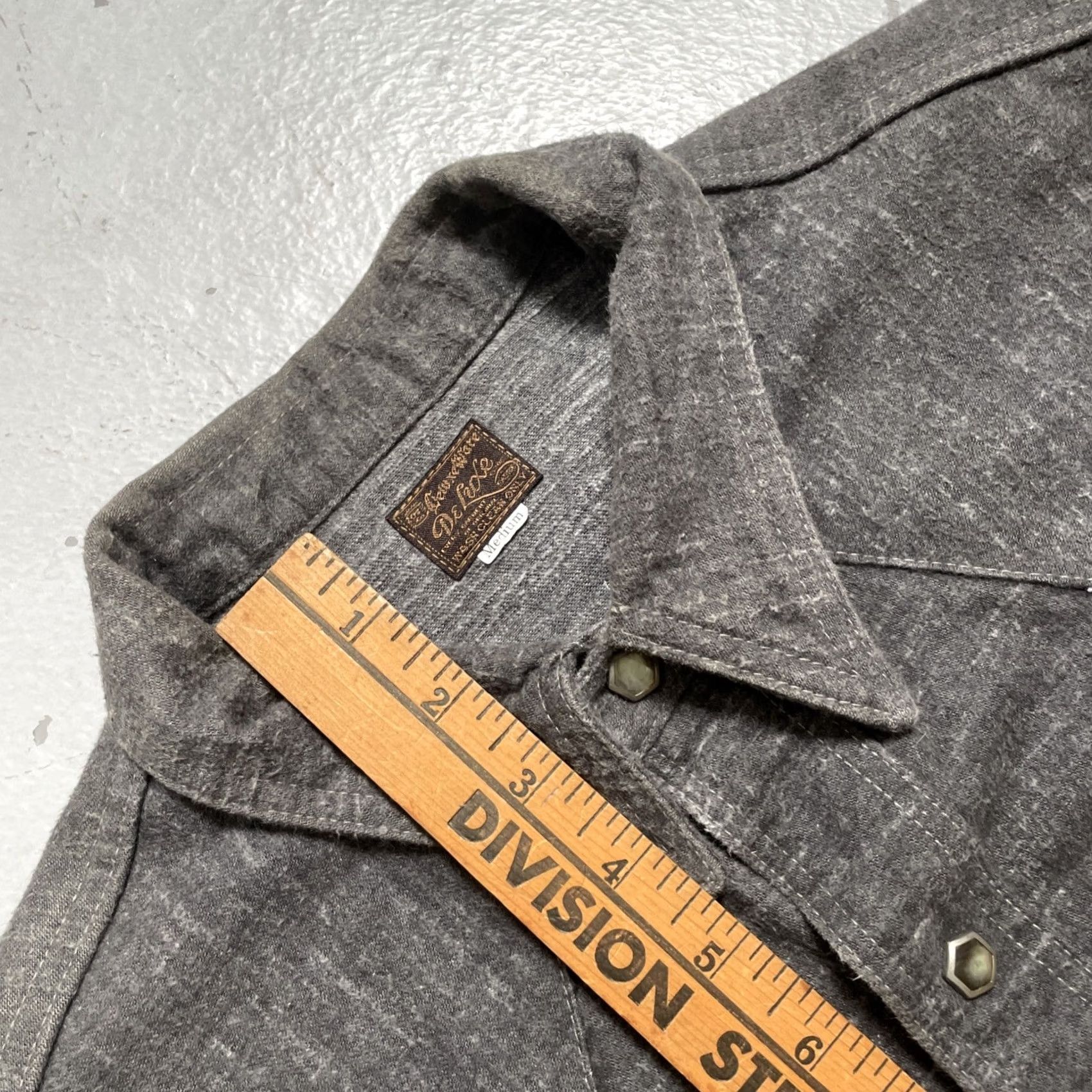 Deluxeware DeLuxeWare Rodeo Western Cotton/Wool Selvedge Snap Button Shirt Made Japan M Size US M / EU 48-50 / 2 - 4 Thumbnail
