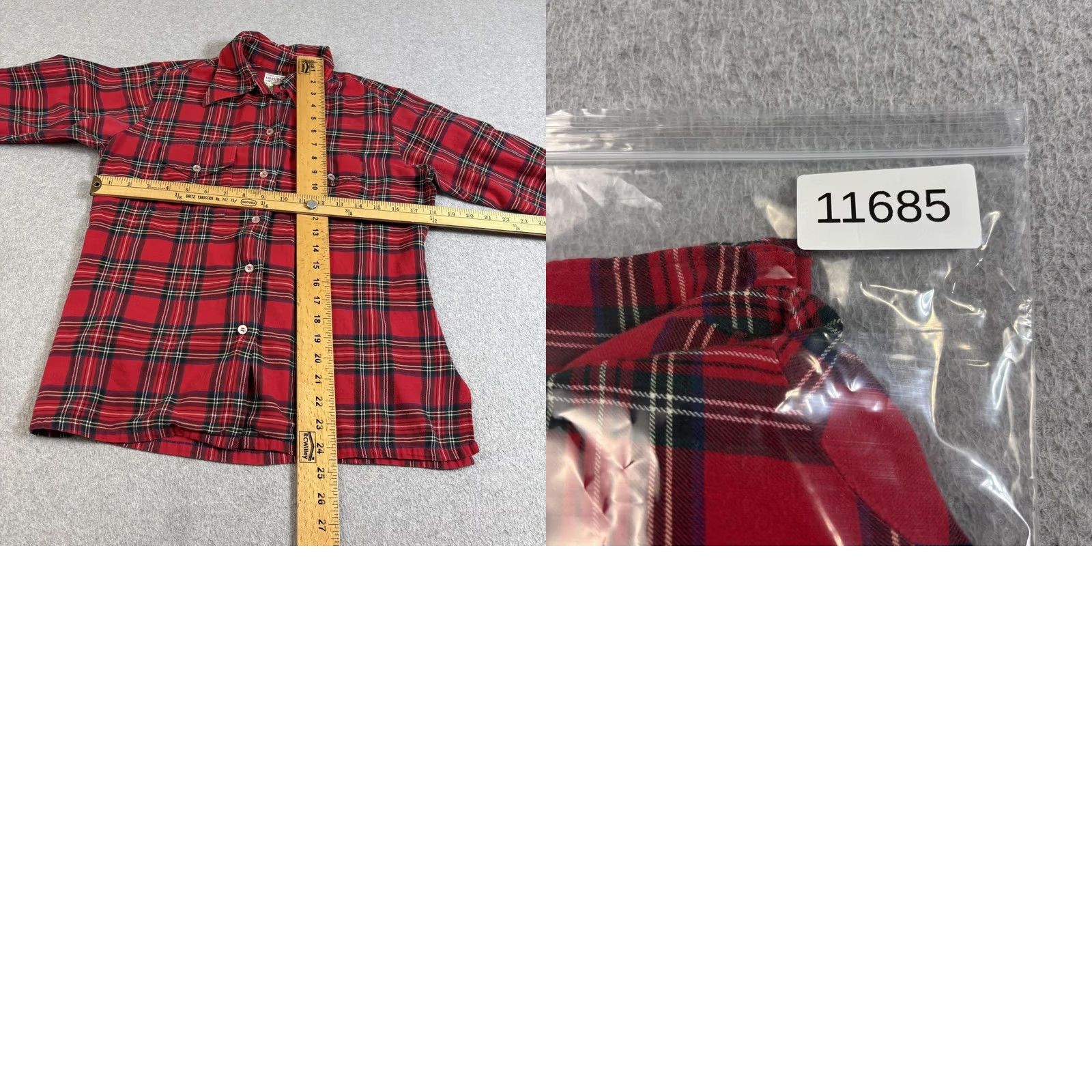 Vintage VINTAGE L.L. Bean Shirt Mens Small Red Plaid Flannel Cotton 60s Heritage Made USA Size US S / EU 44-46 / 1 - 8 Thumbnail