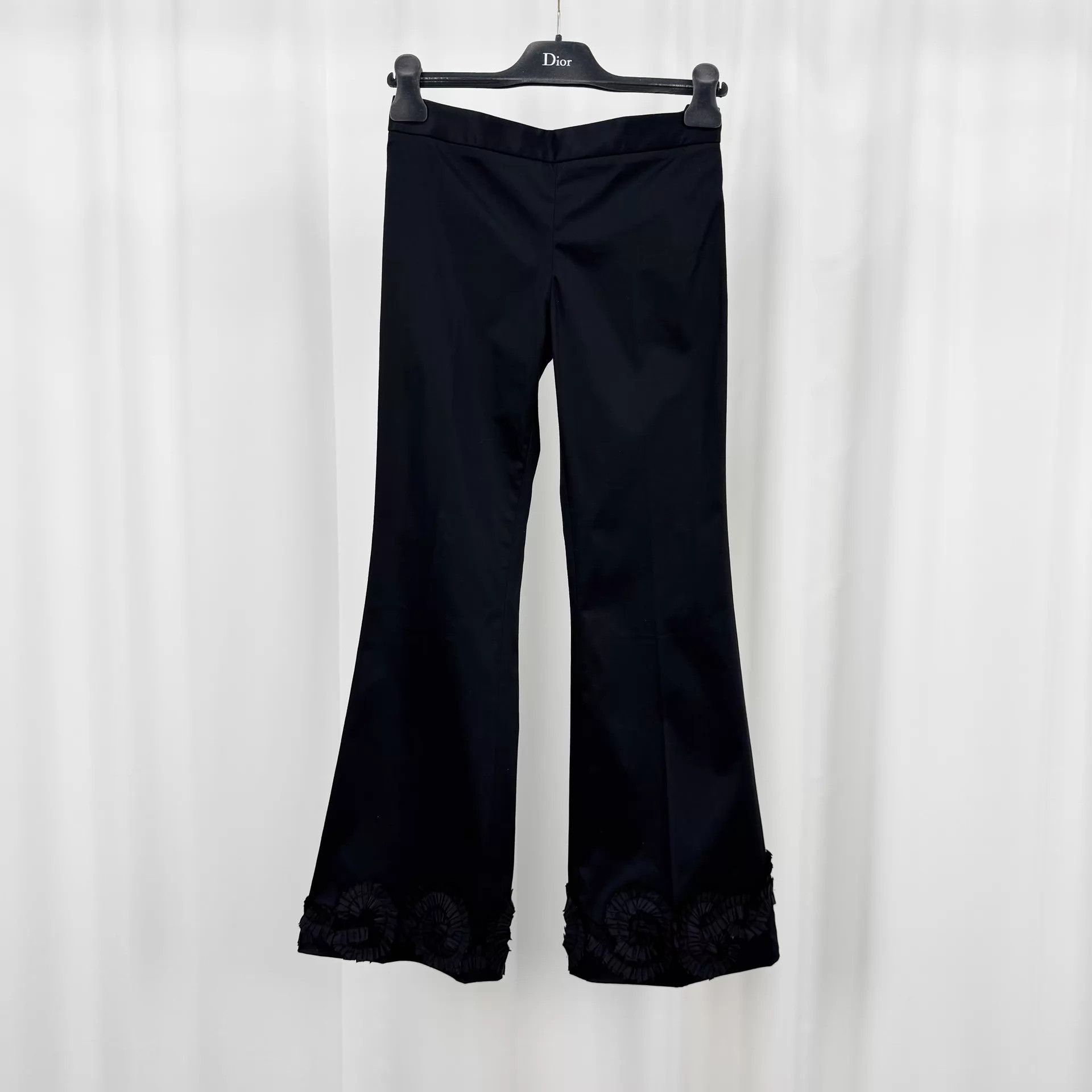 Miu Miu MIU MIU Lace-Trimmed Cuffs Casual Trousers 36 98 new Size 25" / US 0 / IT 36 - 1 Thumbnail