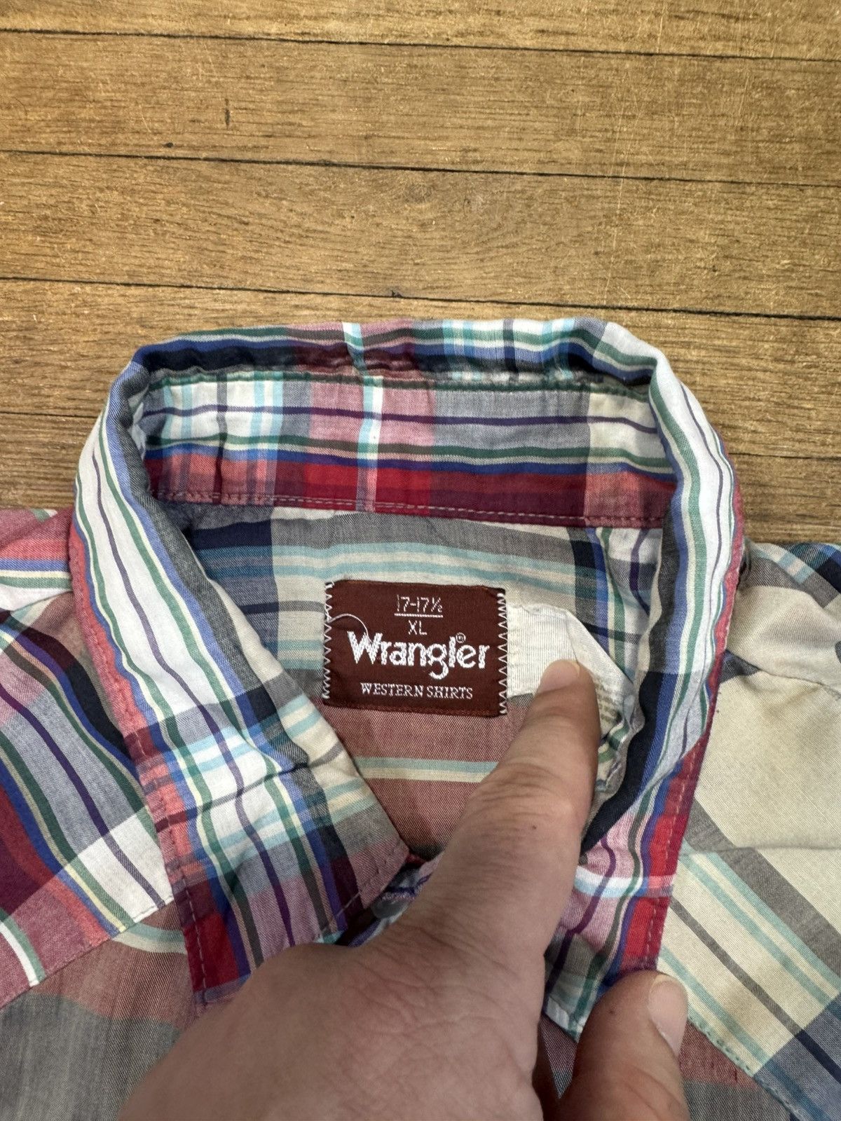 Wrangler Vintage Wrangler Western Button Up Shirt Size US XL / EU 56 / 4 - 2 Thumbnail
