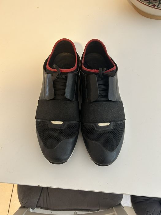 Red balenciaga cheap race runners