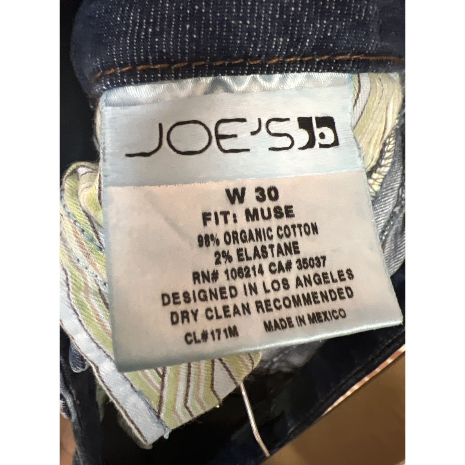 Vintage Joe's Jeans Womens 30 Blue Muse Mid Rise Bootcut Stretch Denim Cotton Blend Jeans Size 30" / US 8 / IT 44 - 3 Thumbnail
