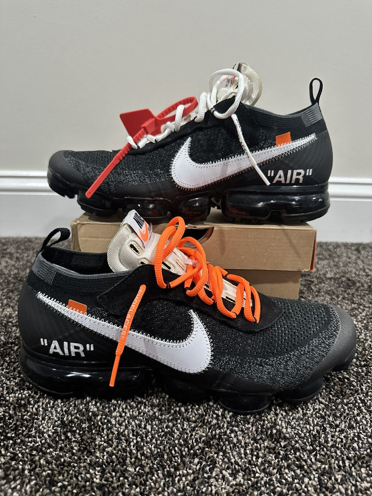 Nike Nike x Off-White Virgil Air VaporMax Black “The Ten” OG Size US 10.5 / EU 43-44 - 1 Thumbnail