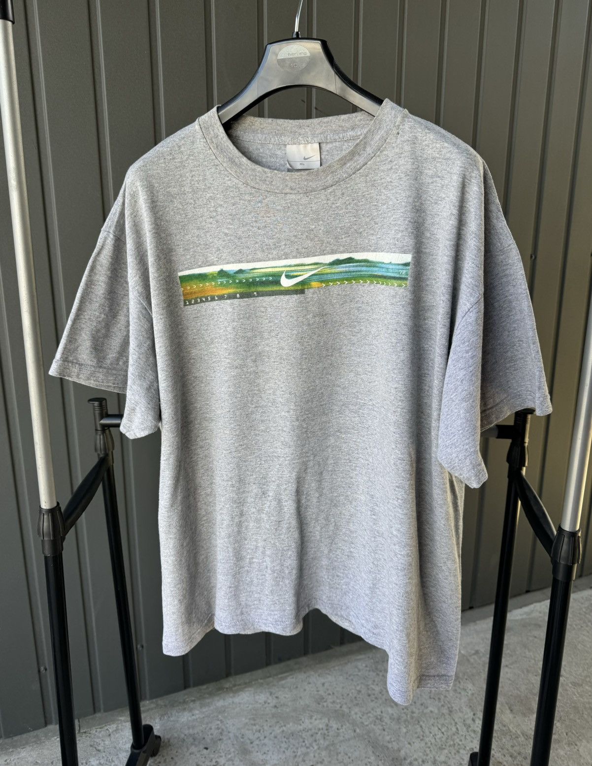 Nike × Vintage Nike Centr Swoosh Vintage T Shirt Y2K Tee Size US XL / EU 56 / 4 - 1 Thumbnail