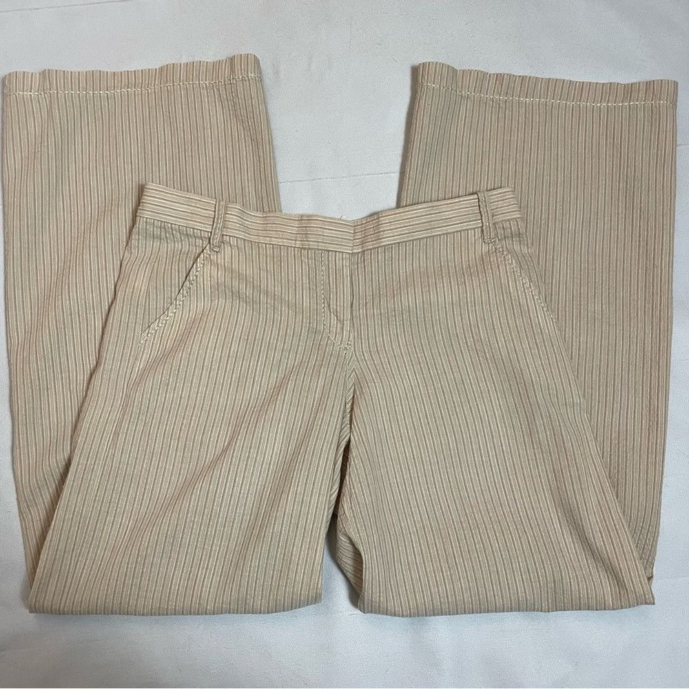 Other Max Studio Wide Leg Cotton Linen Blend Beige Pants Size L Size 34" / US 12 / IT 48 - 2 Thumbnail