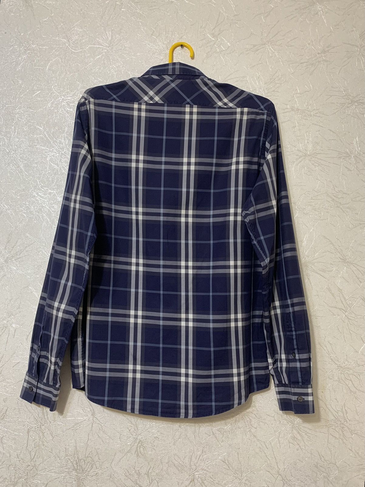 Burberry Burberry Men’s Blue Checked Shirt Button UP Size L. Size US L / EU 52-54 / 3 - 9 Thumbnail