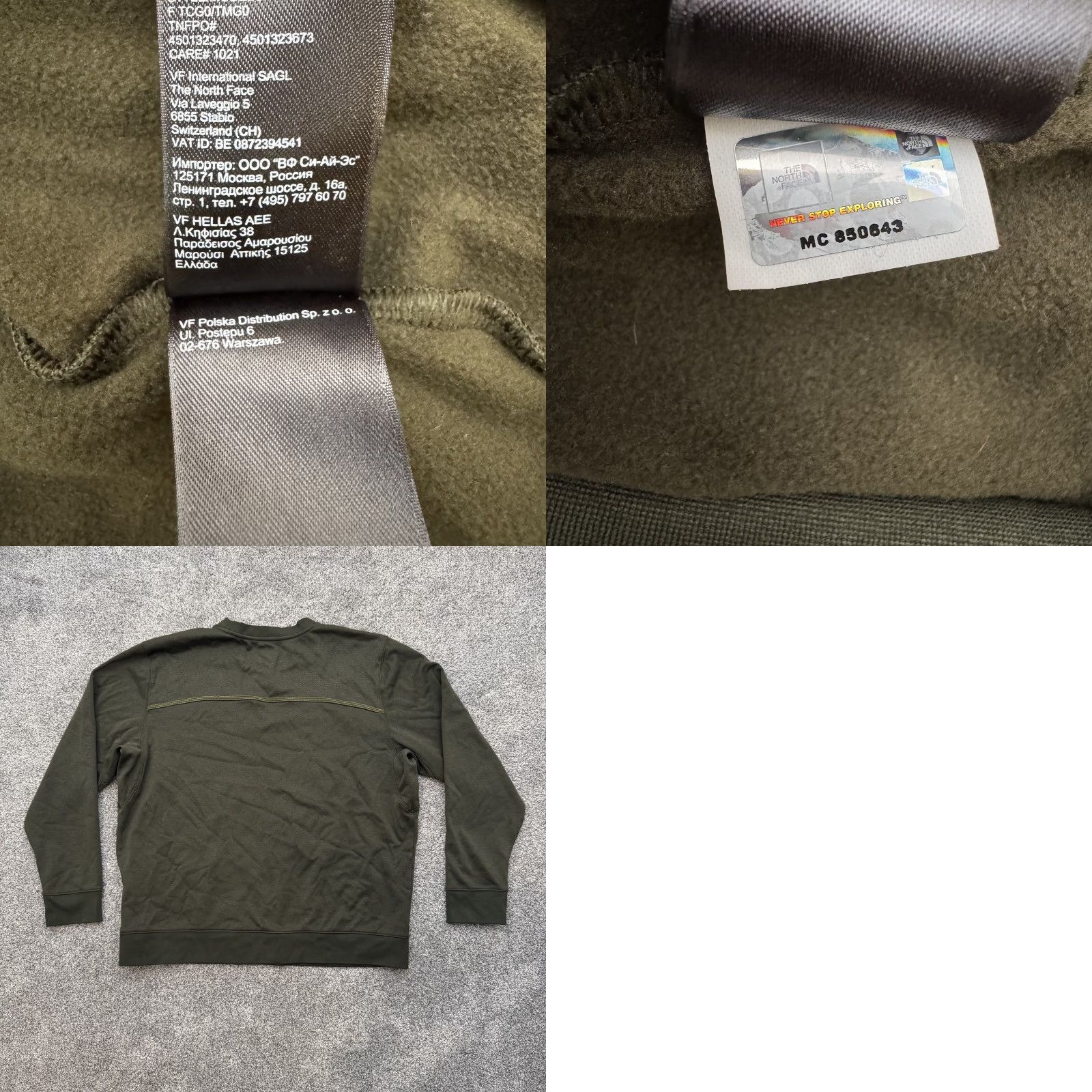 The North Face The North Face Mountain Athletics Sweater Mens XL Green Crewneck Pullover Fleece Size US XL / EU 56 / 4 - 8 Thumbnail