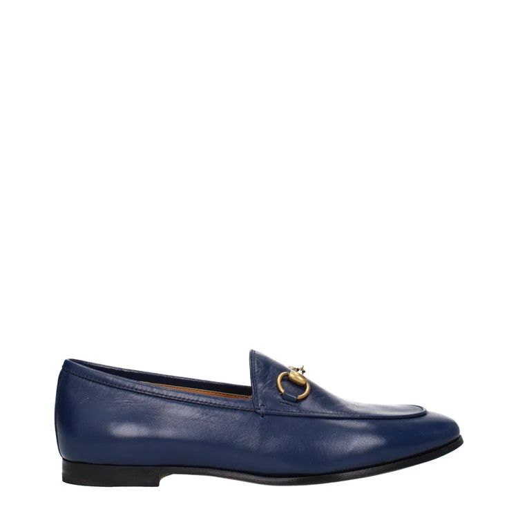 Gucci ob1o1e1124 Leather Loafers in Blue Size US 5 / IT 35 - 1 Thumbnail