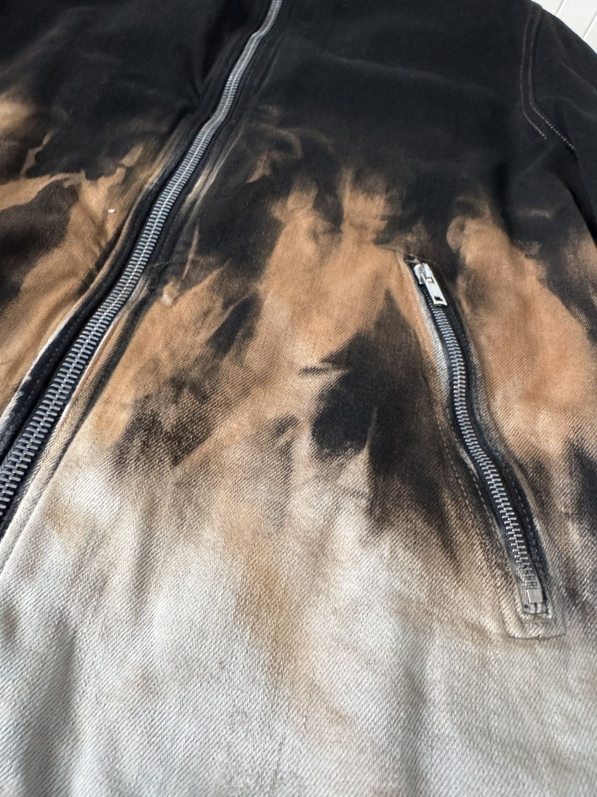 Rick Owens Drkshdw Rick Owens DRKSHDW Tie-Dye Denim Padded Jacket Size US M / EU 48-50 / 2 - 2 Thumbnail