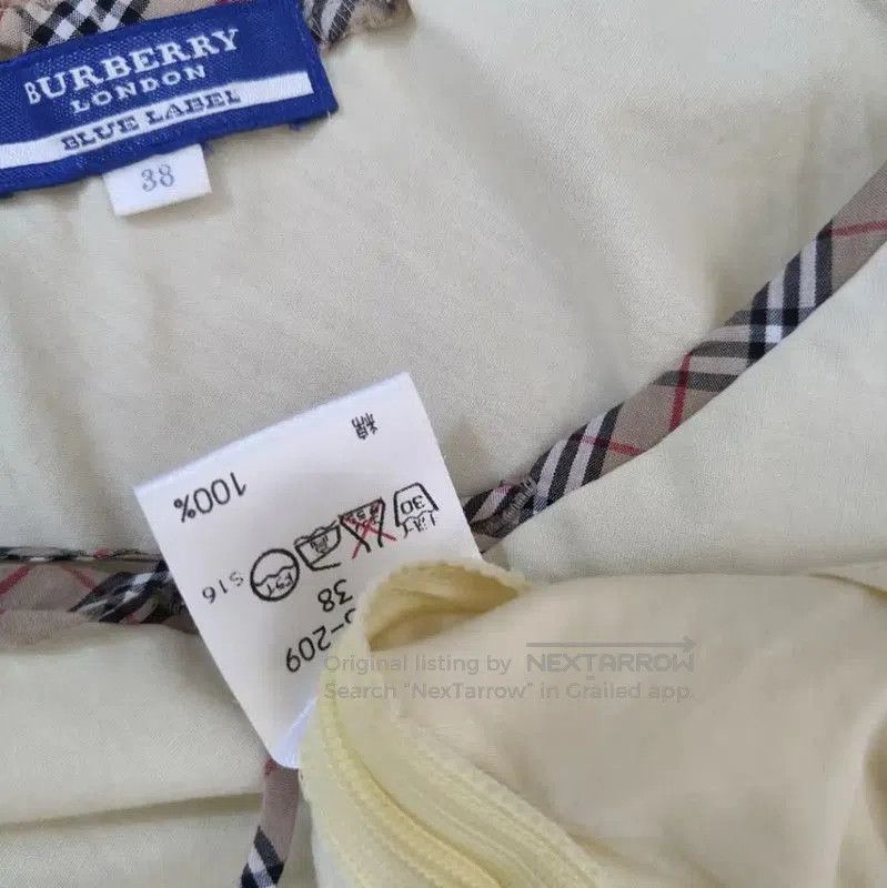 Burberry Burberry Summer Yellow Cotton Check T-shirt. Size M / US 6-8 / IT 42-44 - 6 Thumbnail
